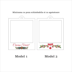 MiniRama Foto – Ornament Personalizat pentru Brad (set 2buc, 5buc sau 10buc) - Img 4
