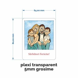 Pachet Cadou Glob Magnet Cana personalizata cu poza sub forma de desene. - Img 4