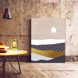 Set Tablouri Canvas - Sun Above The Abstract Desert - Img 6