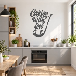 Sticker Bucatarie - Cooking with love