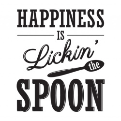 Sticker Bucatarie - Happiness is licking the spoon - Img 2
