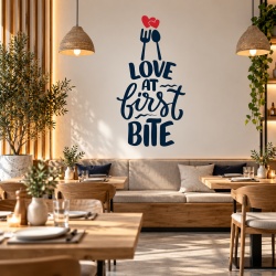 Sticker Bucatarie - Love at first bite