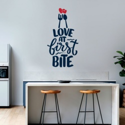 Sticker Bucatarie - Love at first bite