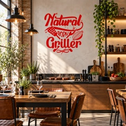 Sticker Bucatarie - Natural born griller