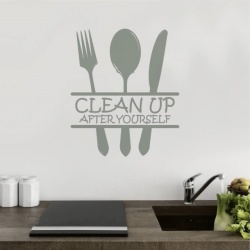 Sticker De Perete Clean Up After Yourself
