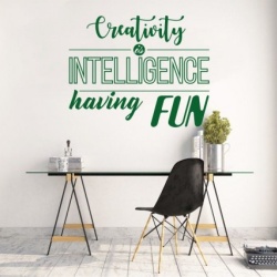 Sticker De Perete Creativitatea Este Inteligenta Distractiva - Img 2
