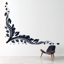 Sticker de Perete Intricate Vines Floral Corner - Img 2