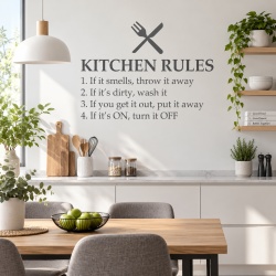 Sticker De Perete Kitchen Rules
