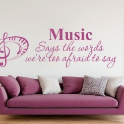 Sticker De Perete Music Says The Words - Img 3