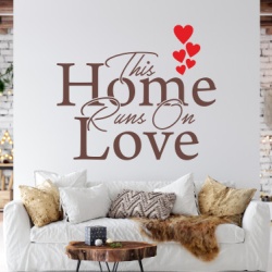 Sticker De Perete This Home Runs On Love - Img 8