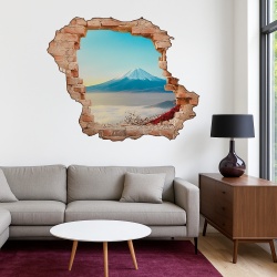 Sticker De Perete Vedere La Muntele Fuji - Img 1