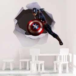 Sticker Decorativ De Perete Captain America - Img 2