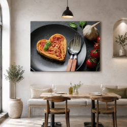 Tablou Bucatarie - Heart Pasta