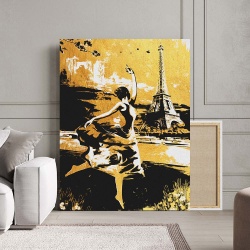 Tablou Canvas - Ballerina in Paris - Img 2
