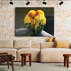 Tablou Canvas Birds In Love - Img 1
