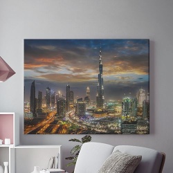 Tablou Canvas Dubai Noaptea - Img 1