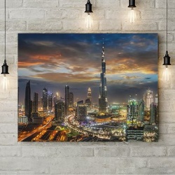 Tablou Canvas Dubai Noaptea - Img 3