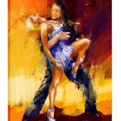 Tablou Canvas Efect Pictura - Dans - Img 3