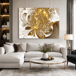 Tablou Canvas Golden Inflorescence