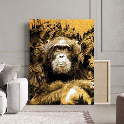 Tablou Canvas - Golden monkey - Img 2