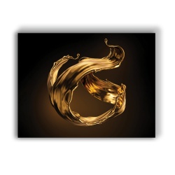 Tablou Canvas Golden Splash - Img 3