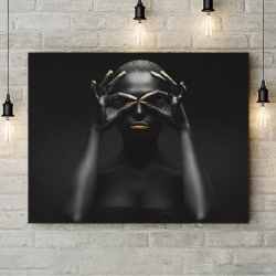 Tablou Canvas Golden Tribal 1 - Img 3