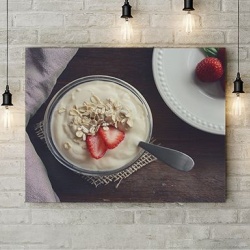 Tablou Canvas Iaurt Si Cereale - Img 3