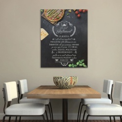 Tablou Canvas In Acest Restaurant - Pizza - Img 3