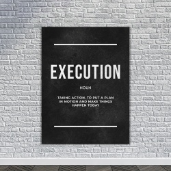 Tablou Canvas Inspirational - Execution (definition) - Img 4