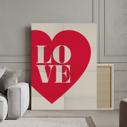 Tablou Canvas Inspirațional - Heart on a Folded Paper - Img 3
