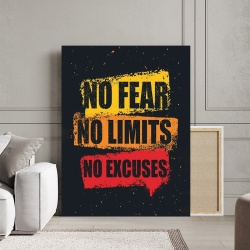 Tablou Canvas Inspirațional - No Fear, No Limits - Img 1