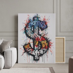 Tablou Canvas Inspirațional - Splash Dollar Sign - Img 2