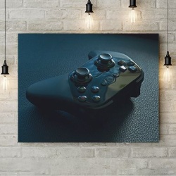 Tablou Canvas Joystick Albastru - Img 3
