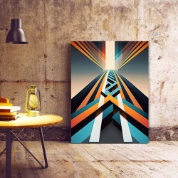 Tablou Canvas Modern Abstract - 3D Crossing roads - Img 3
