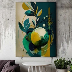 Tablou Canvas Modern Abstract - Abstract lemon tree - Img 3