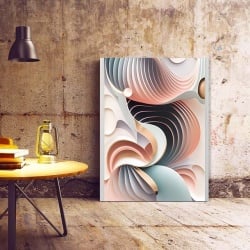 Tablou Canvas Modern Abstract - Abstract pastel shells - Img 2