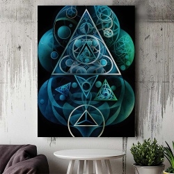 Tablou Canvas Modern Abstract - Abstract symbols - Img 3