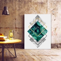 Tablou Canvas Modern Abstract - Luxury emerald - Img 3