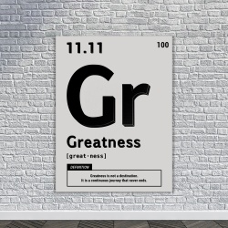 Tablou Canvas Motivational - Greatness (element on white) - Img 4