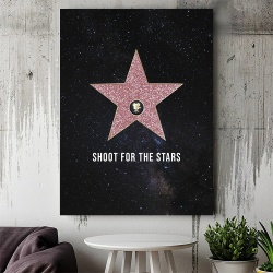Tablou Canvas Motivational - Shoot for the stars (Hollywood) - Img 3
