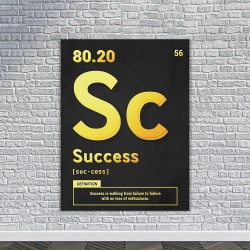 Tablou Canvas Motivational - Success (gold) - Img 2