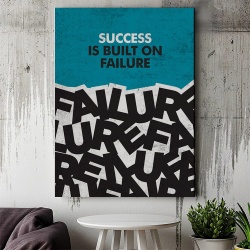 Tablou Canvas Motivational - Success is built on failure - Img 3