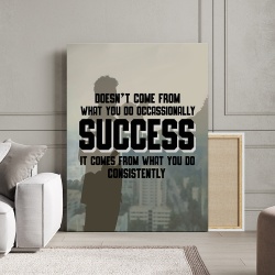 Tablou Canvas Motivational - Success means consistency - Img 2