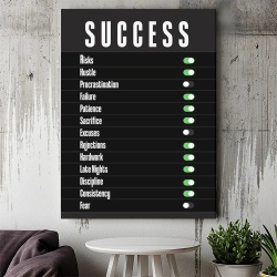 Tablou Canvas Motivational - Success (on - off) - Img 2