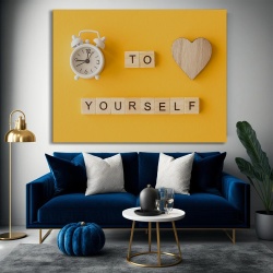 Tablou Canvas Motivational - Time to love yourself - Img 4
