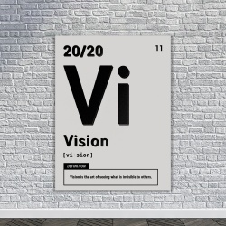 Tablou Canvas Motivational - Vision (element on white) - Img 3