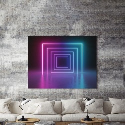 Tablou Canvas Neon Squares - Img 4