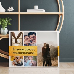 Tablou Canvas Personalizat - Poze de familie si mesaj personalizat - Img 2