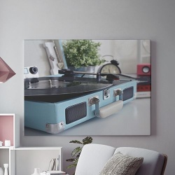 Tablou Canvas Pick-up In A Blue Box - Img 2