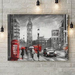 Tablou Canvas Rainy Day In London - Img 2